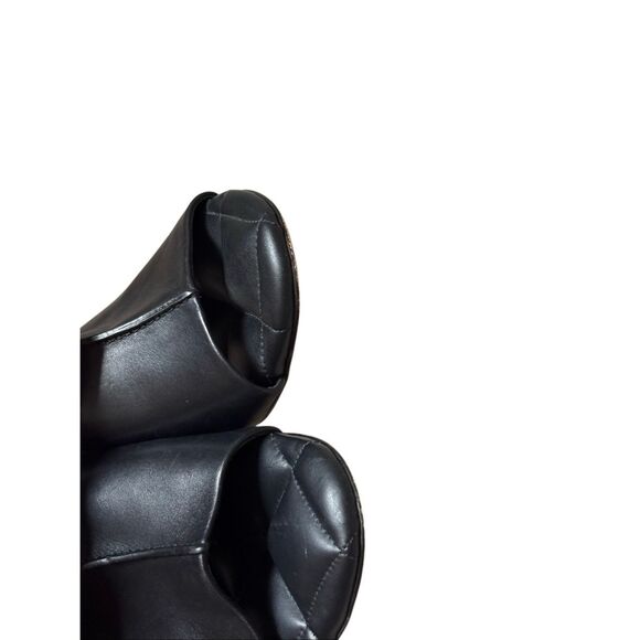 Sam Edelman Sonya Eggshell Sculptural Slip On Open Toe Block Heeled Sandals 10 B - Picture 14 of 14